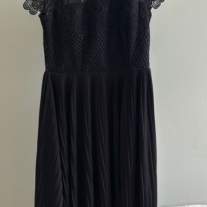 Zara Black Lace Maxi Dress
